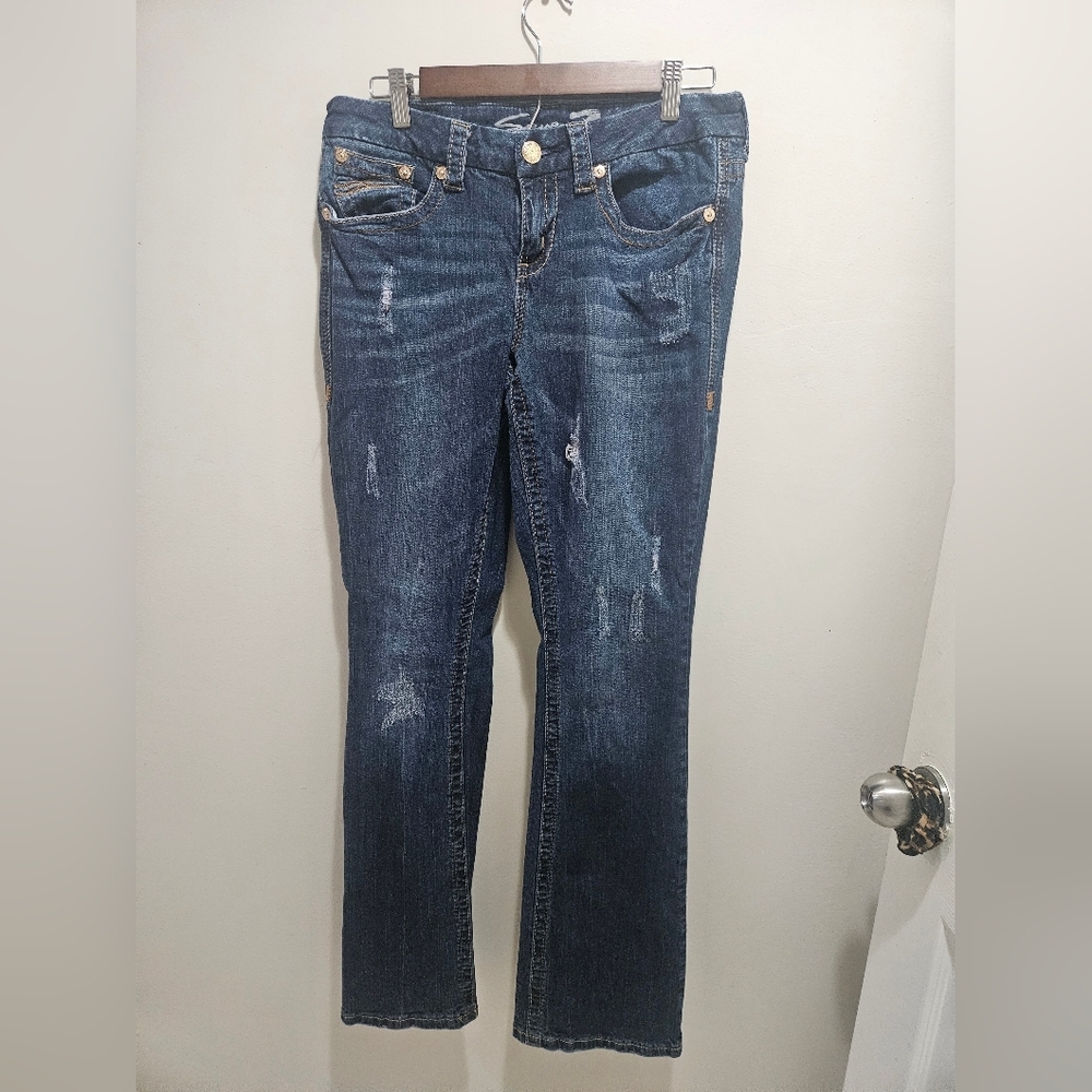 7 FOR ALL MANKIND- Classic Blue Women's 8  Jeans Slim Boot